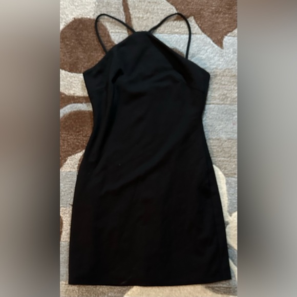 Lovers and Friends Borderline Halter Neck Mini Dress in Black - Picture 3 of 8